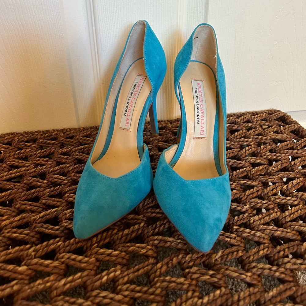 Kristin Cavallari - Chinese Laundry teal heels